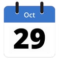 Calendar Icon Oct 29