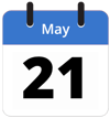 May 21 Calendar Icon ENG