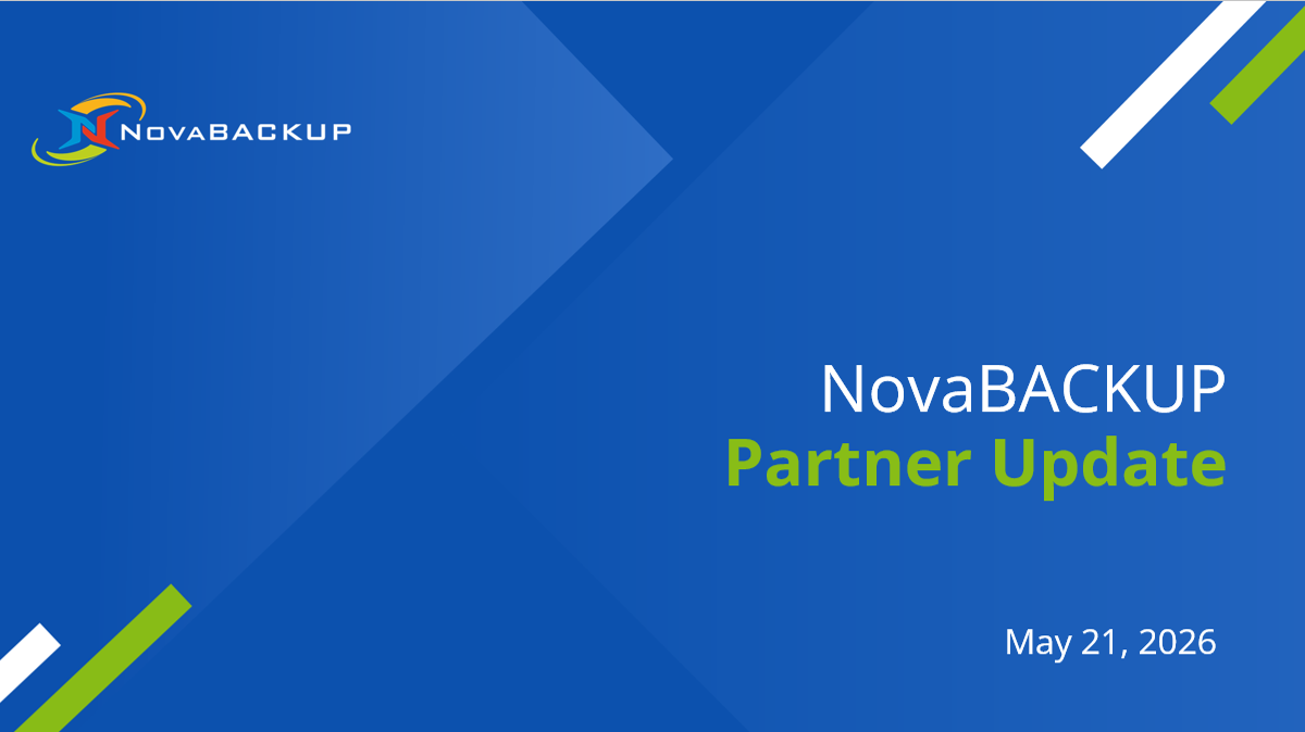 NovaBACKUP Q2 Partner Update TN
